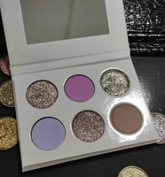 Palette de fards à paupières personnalisée de haute qualité, longue tenue, créez votre propre marque de cosmétiques, fards à paupières scintillants métalliques