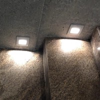 86 Boîtiers encastrés pour éclairage de sol extérieur, lampes LED carrées pour allées et marches, étanches, pour coins