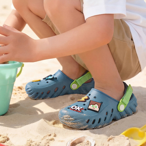 Zuecos para Niños, Sandalias de Verano para Niños, Lindos Zapatos de Dibujos Animados para Niñas y Niños, Zapatos de <span class=keywords><strong>Playa</strong></span> de Color Caramelo, Zapatos de Bebé con Orificios - Product Image 3