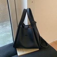 Sac seau simple pour femme, sac à bandoulière souple, sac hobo décontracté avec grande capacité