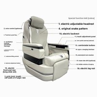 Auto Tourbo GL8 Vito Geschäftswagen Flugzeugsitz-Modifikation Sienna Schlafsofa-Sitz Napa-Leder 160° Rückenlehne