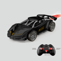 Voiture de sport RC convertible HTL 1:18 avec lumières LED, voiture de course télécommandée 4CH, véhicule électrique jouet pour garçons