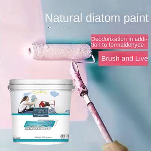 Pintura de pared interior a base de agua OEM, pintura de látex blanco, barro de diatomeas, cepillado automático, renovación de casas antiguas, sabor limpio - Product Image 5
