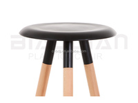 Chaise de bar en bois moderne pour îlot de cuisine, café et restaurant, siège rond, tabouret de bar en bois, vente en gros directe usine