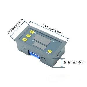 <strong>DC</strong> <strong>12V</strong> <strong>24V</strong> AC 110 220V Digital Time Delay Relay Module Cycle Delay Timer Red Blue Dual LED Display Screen