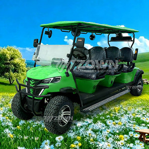 Carrito de golf todoterreno extendido para 6 pasajeros con techo rígido, parachoques delantero y parabrisas dividido - Product Image 5