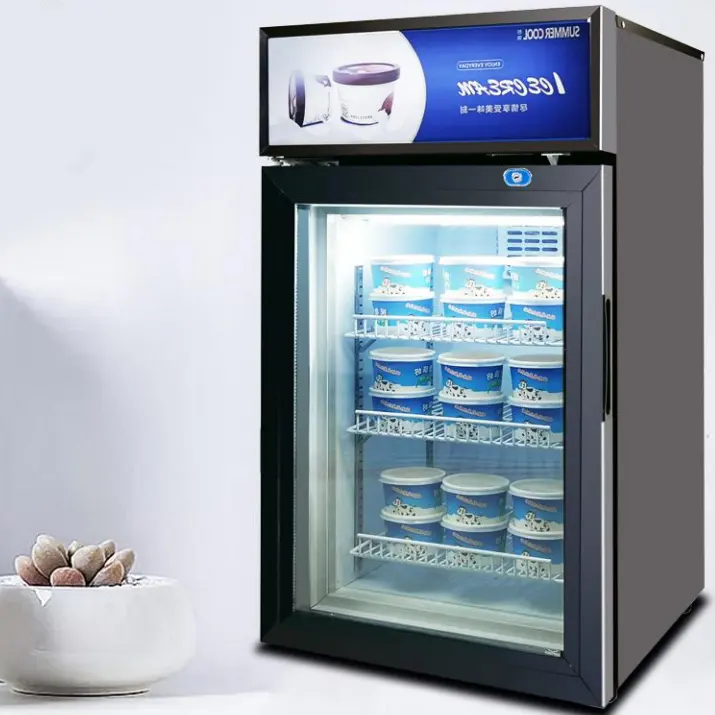 Dondurma ekran dondurucu ince mini derin dondurucu dondurma duvarları dondurma dondurucu