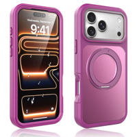 Coque de téléphone robuste antichoc pour iPhone 17 Pro Max, protection intégrale avec anneau magnétique