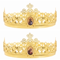 Lot de 2 couronnes royales en strass rouges pour hommes et femmes, diadèmes de roi et de reine pour bal de promo, accessoires de costume pour mariages et fêtes d'anniversaire