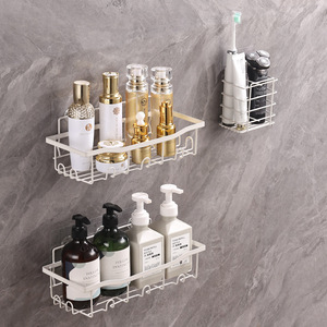 Étagère de salle de bain Junda, organiseur de douche à 2 niveaux, support adhésif pour cuisine et salle de bain - Product Image 2