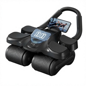 Rueda de <span class=keywords><strong>Entrenamiento</strong></span> Abdominal para Hombres y Mujeres, Rueda Abdominal Inteligente de 4 Ruedas con Rebote Automático - Product Image 1