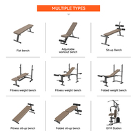 Banc de musculation pliable en acier réglable LIVEUP pour l'entraînement à domicile, la salle de sport, l'entraînement physique, la musculation, la presse, la musculation