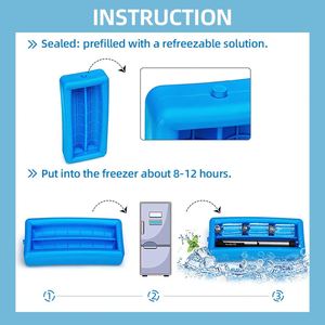 SANJIN High Quality Reusable Durable PE <b>Material</b> 160ml for Insulin Travel Case & Diabetic Pen Carry <b>Cooler</b> Ice Bricks - Product Image 5