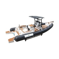 Bateau semi-rigide gonflable en fibre de verre Giant Wave 7.0m, coque en V, 20 degrés, ORCA 866, tissu Hypalon, à vendre