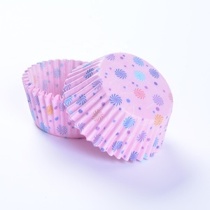 Chengkehome 100 Pinwheel Rosa <span class=keywords><strong>Cake</strong></span> Pops Cupliners Hornear muffin cajas Cupbox <span class=keywords><strong>Cake</strong></span> moldes Cupcake herramientas de decoración - Product Image 1