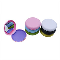 Boîte de rangement ronde pour appareil dentaire invisible, aimant, protège-dents, protège-dents