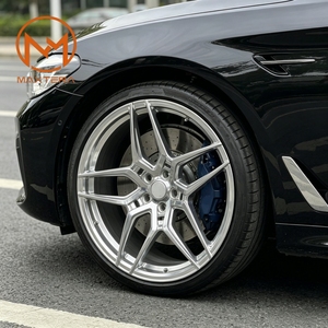 Maxtera ล้อรถโดยสารสไตล์<span class=keywords><strong>5</strong></span>ก้านสีเงินขัดเงาออกแบบได้ตามต้องการสำหรับ BMW F90 M550i 3 4 6 7ซีรีส์ X3ขอบล้อ X6 X5 X4 - Product Image 5
