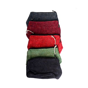 Monedero de cáñamo para mujer, billetera de cáñamo, de fibra salvaje del Himalaya, monedero bordado personalizado, venta al por mayor disponible - Product Image 1