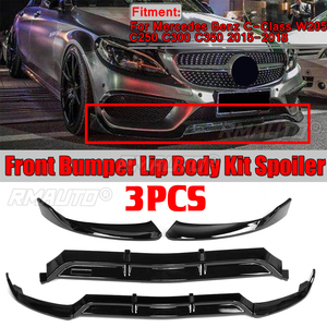 ชุดแต่งสปอยเลอร์กันชนหน้ารถยนต์ 3 ชิ้น รุ่น W205 สำหรับ Mercedes Benz C-Class W205 C250 C300 C350 ปี 2015-2018 - Product Image 1