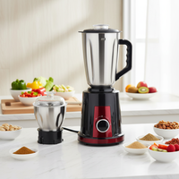 Mixeur multifonction 3 en 1 en acier inoxydable pour hôtel et maison avec moteur 800W, presse-agrumes, mixeur pour smoothies, hachoir et moulin