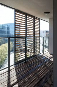 Balustrades de balcon en aluminium sans cadre, fixation murale, design contemporain, résistantes à la rouille, application pour balcon - Product Image 4