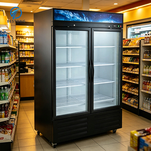Frigorifero per Bevande con Ripiani Rimovibili, Contiene Bottiglie di Vino e Mini Lattine, Layout Flessibile per Backbar e Banconi Bar - Product Image 1