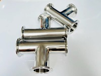 Raccord en T poli à basse pression LUNYU en acier inoxydable SS304/316L, raccords de tuyauterie Tri-Clamp 3A/ISO, garantie 1 an, en pouces