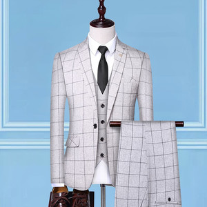 Abiti da uomo (Blazer Slim Fit 3 pezzi + pantaloni + gilet) - Product Image 3
