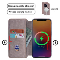 Nouvelle conception de fente pour carte charge sans fil aimant fort Flip TPU PU cuir portefeuille housse de téléphone pour iPhone 17 Air 17 Pro Max