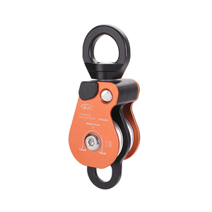 36kn di chuyển Hợp kim nhôm đơn ròng rọc đôi ròng rọc cho mùa thu bắt giữ công việc trên không leo đu pully - Product Image 6