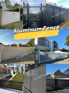 Valla de Aluminio Impermeable para <span class=keywords><strong>Exteriores</strong></span> DF, Vallas y Portones Modernos de Aluminio para Patios Delanteros - Product Image 5