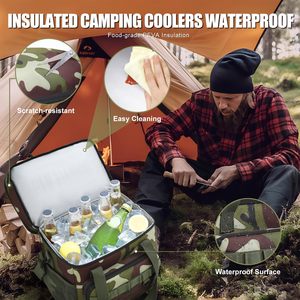 Deenith Custom Logo Men Women Stylish Soft Polyester Waterproof <b>Lunch</b> Insulated Cooler Laptop <b>Backpack</b> 24L <b>Lunch</b> <b>Bag</b> Zipper - Product Image 6