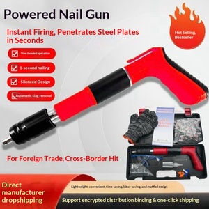 Foreign Trade Gun Staple Gun Mini Nail Gun Silencer Staple Gun Concrete Nagler One Piece <b>Dropshipping</b> - Product Image 2