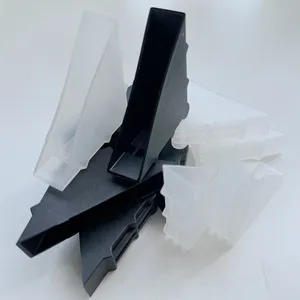 防碰撞边缘玻璃塑料托盘护角桌护角黑色塑料硅胶护角