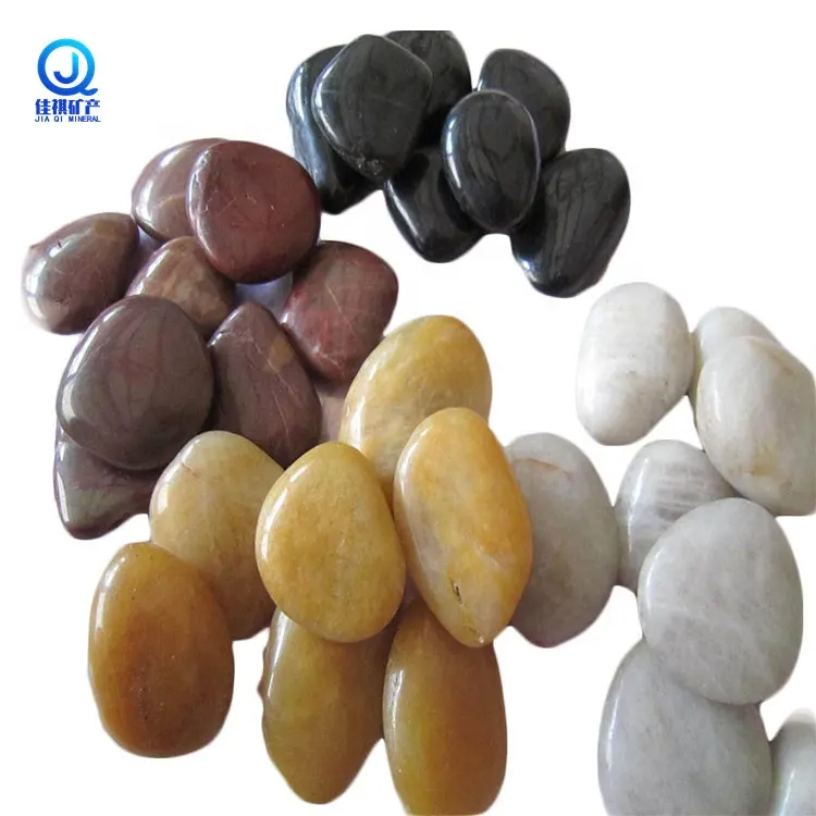 Natural Pebblestone/Grava negro y amarillo Pebble Piedra en venta