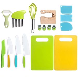 Juego de cuchillos personalizados para niños OEM y ODM, juego de cuchillos de cocina para pastel de verduras, juego de cuchillos de fruta de plástico manos libres para niños - Product Image 5