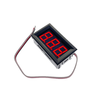 Voltmeter Digital OKY4092-3 Layar LED 0,56 Inci 3 Kabel 100V Panel Meter untuk Pengujian dan Pengukuran Tegangan