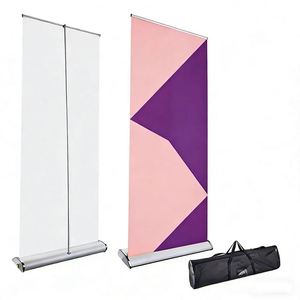 Support de bannière enroulable en aluminium de qualité supérieure, personnalisé et portable, pour événements intérieurs et extérieurs - Product Image 1