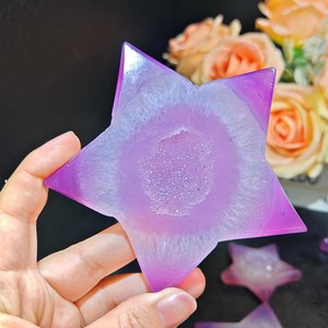 <span class=keywords><strong>Pietra</strong></span> Lucida di Agata <span class=keywords><strong>Rosa</strong></span> a Forma di <span class=keywords><strong>Stella</strong></span> Sardonica, Cristallo Curativo per Decorazioni Uniche per la Casa - Product Image 4