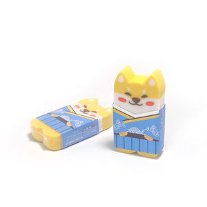 Top fabbrica all'ingrosso personalizzato coreano mini forma di cane giallo gomme gomme <span class=keywords><strong>per</strong></span> la scuola forniture Kawaii gomma carino <span class=keywords><strong>per</strong></span> bambini - Product Image 2