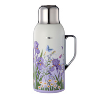PINKAH NOUVEAU Thermos isotherme personnalisé 1,2 L (40 oz) en acier inoxydable à double paroi, anti-fuite, avec infuseur pour café et eau