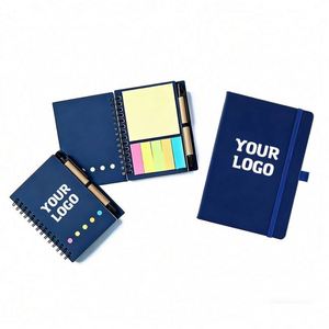 Custom Notebook with Pencil Case Set Logo Wholesale Promotional Business Gift Leather PU <b>A5</b>/A4/A6 - Product Image 1