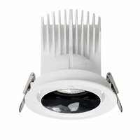 Plafonnier LED COB anti-éblouissement rond, CRI 95+ UGR<19, spot encastré dimmable