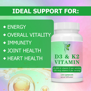 Suplemento <span class=keywords><strong>para</strong></span> el Cuidado de la Salud, Cápsulas de Vitamina D3 y K2 con <span class=keywords><strong>Magnesio</strong></span> y Vitamina B6, Apoya la Vitalidad General, Mejora el Sistema Inmunitario - Product Image 4