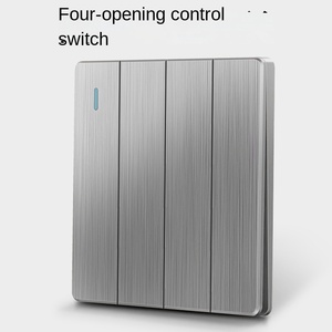 Nouvel interrupteur mural domestique à quatre voies avec prise domestique de contrôle de commutateur ignifuge PC - Product Image 5