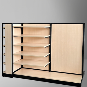 Cửa hàng tiện lợi hai mặt Gondola Kệ nhanh chóng cửa hàng hiển thị giá Bodega hiển thị đứng góc cửa hàng hiển thị kệ - Product Image 1