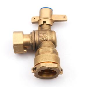 ACS sertifikat PE union menghubungkan katup <span class=keywords><strong>meter</strong></span> air putar katup ferrule kuningan - Product Image 6