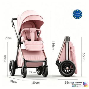 Cochecito de Bebé Ligero Más Vendido con Mango Reversible para Niños, Cochecito Plegable Compacto de Tamaño Pequeño para Salidas - Product Image 1