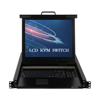 Console de commutation KVM avec écran LCD HDM 17,3 18,5 pouces, 4 8 16 ports, commutateur KVM 4K, 32 canaux