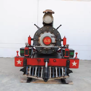Locomotive à vapeur nostalgique Vintage personnalisé grand modèle en fer fabricants fonction <span class=keywords><strong>Train</strong></span> magasin bar décoration - Product Image 1
